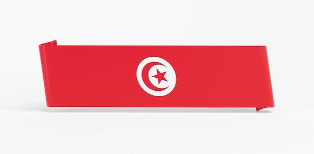 Free photo tunisia flag banner