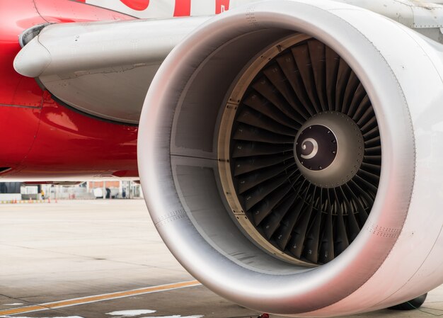 Turbine of airplane .