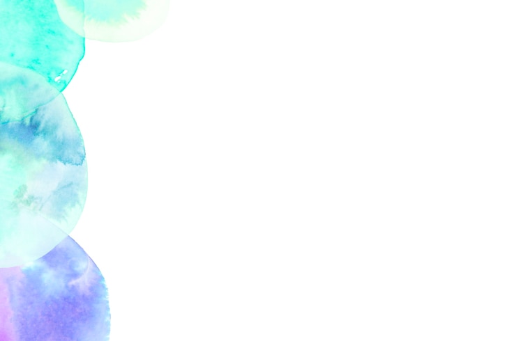 Free Photo turquoise and blue brush stroke design on white background