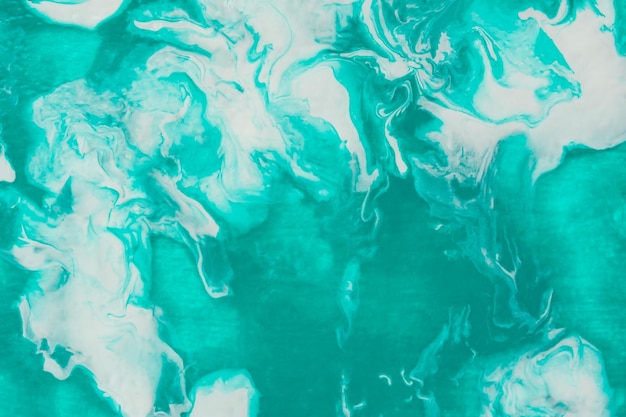 ターコイズブルー​の​大理石​の​テクスチャ​抽象​絵画​モダンな​背景​青​緑​と​白​の​色合い​の​ミックス