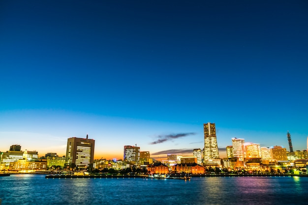 twilight ferris night sky waterfront