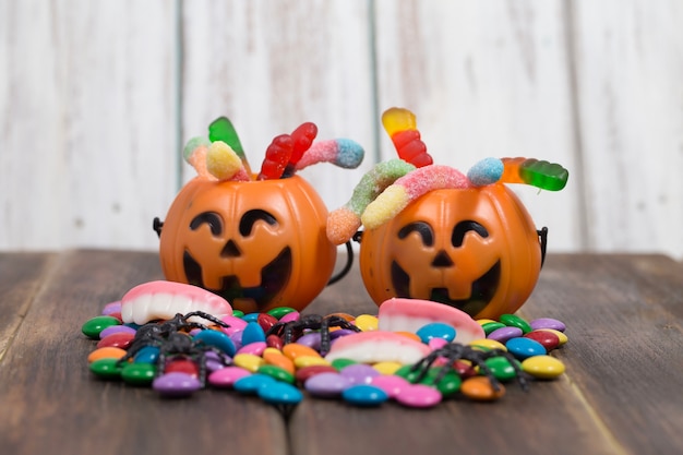 Two cute trick or treat baskets