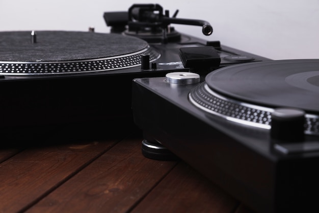 Free photo two record players