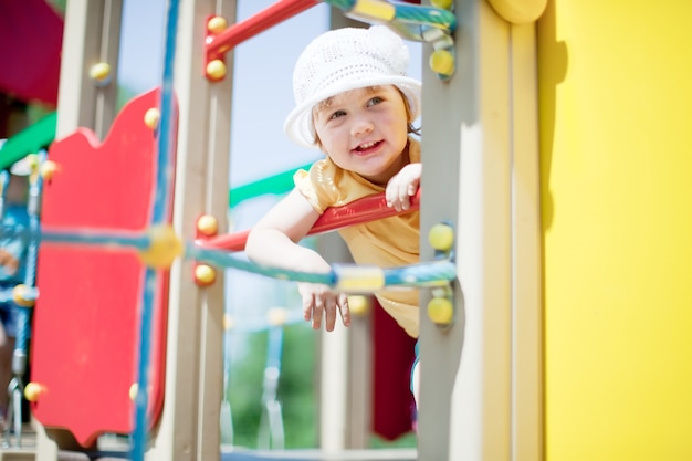 two-year child at playground