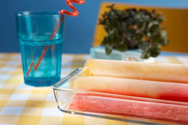 Free photo typical brazilian freezies still life