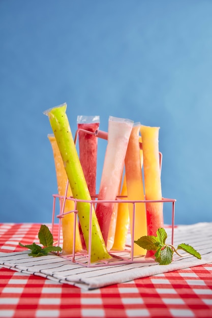 Free photo typical brazilian freezies still life