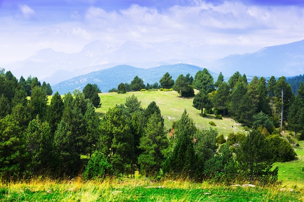 Типичные горы в Пиренеях