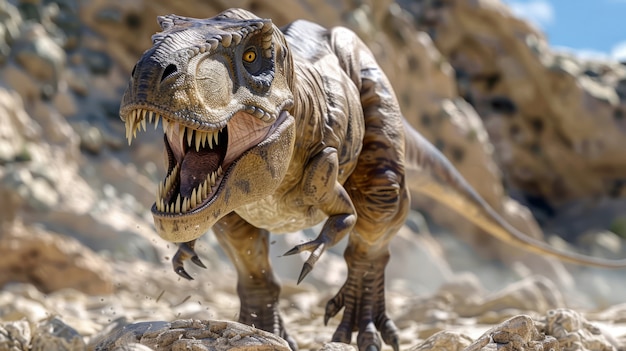 무료 사진 tyrannosaurus rex in the wild