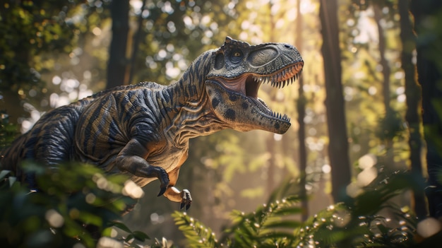 Foto gratuita tyrannosaurus rex in natura