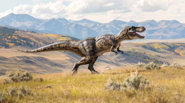 Foto gratuita tyrannosaurus rex in natura