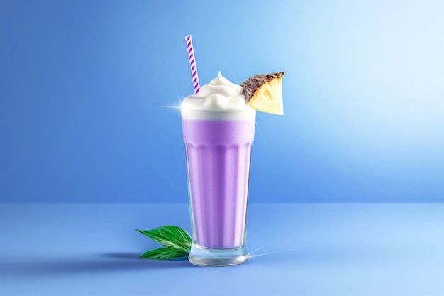 Ube colada cocktail rendering