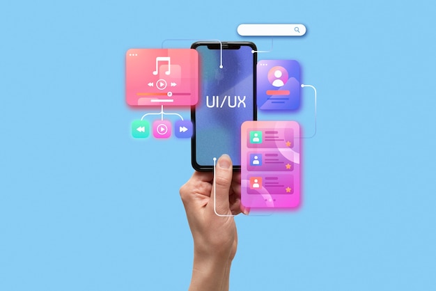 Rappresentazioni ui e ux con smartphone