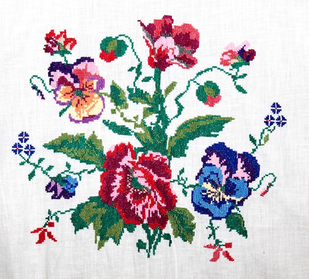 Ukrainian embroidery folk arts and crafts
