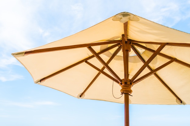 Umbrella and chair