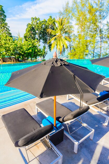 Umbrella pool chair