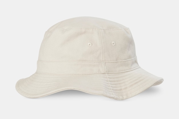 Free photo unbleached bucket hat streetwear accessories