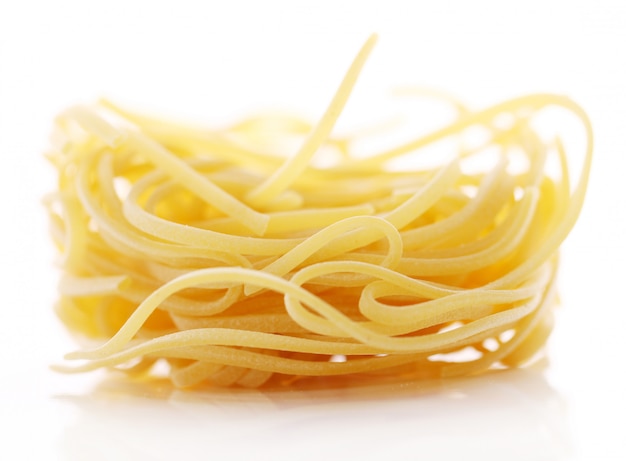 Uncooked nest pasta