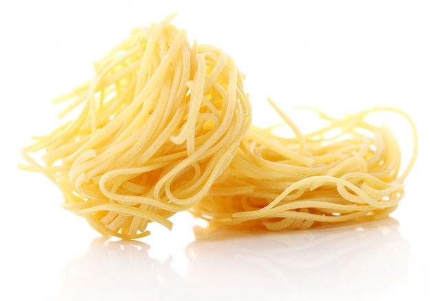 Uncooked nest pasta