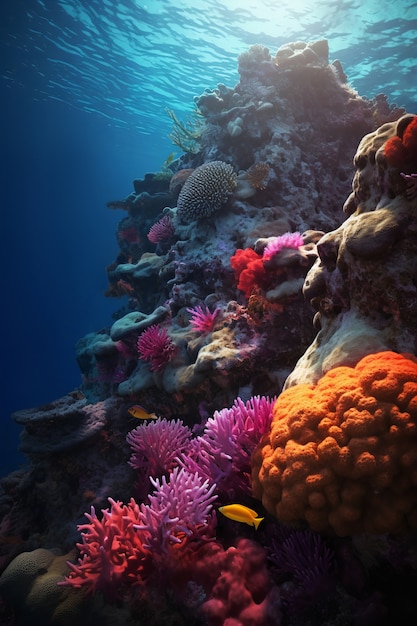 Free photo underwater landscape