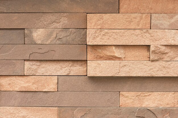 Uneven sandstone tile for wall surface