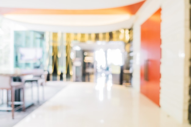 Unfocused restaurant with orange details