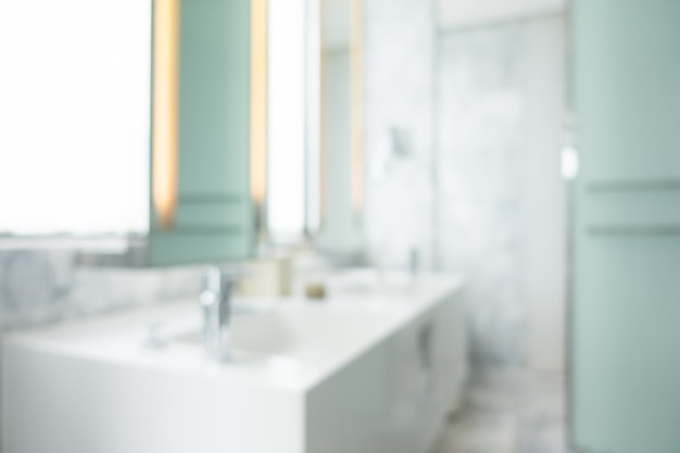 Unfocused white sink