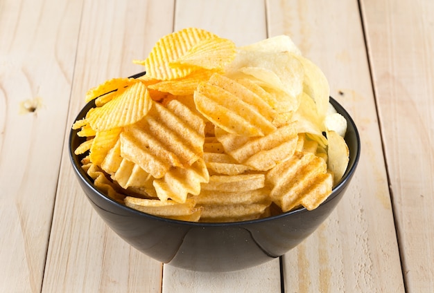 unhealthy chips crunchy slice chip