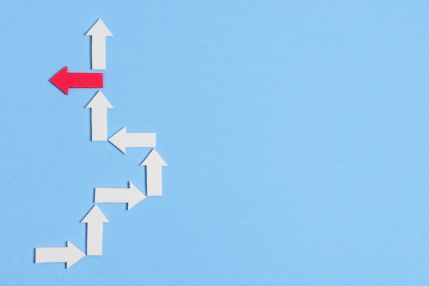 unique arrow doesn't fit in the white line