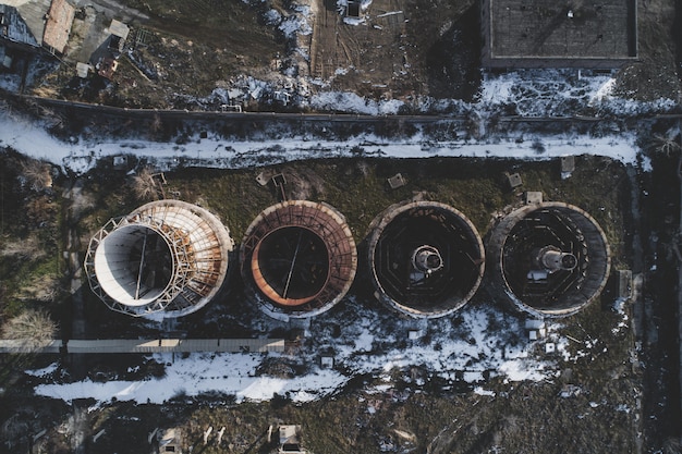 Urban abandoned factory