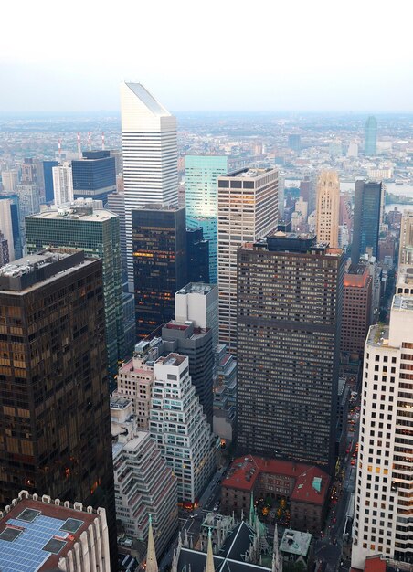 Urban city aerial view