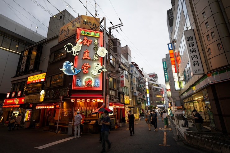 無料Photo 街の明かりで夜の都市景観