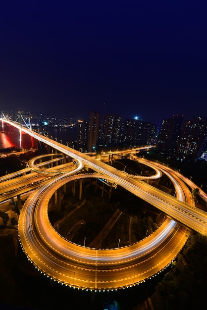 Foto gratuita vista dall'alto strada urbana