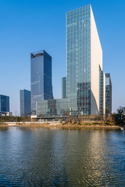 urban skyline and modern buildings