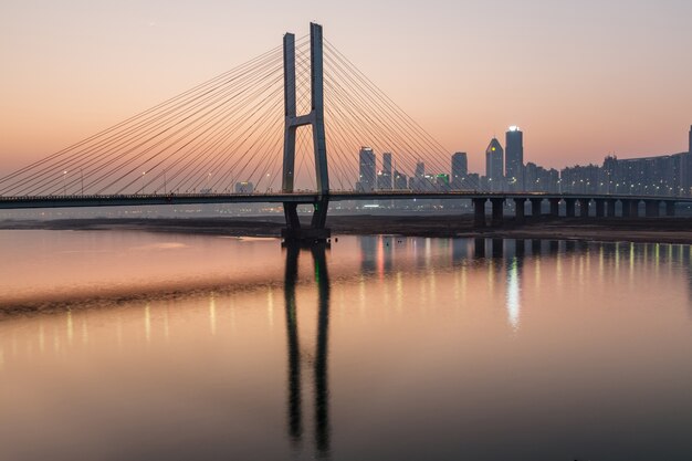 urban skyline with cityscape