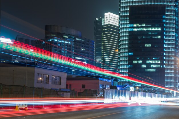 urban traffic with cityscape