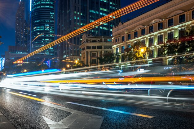 urban traffic with cityscape