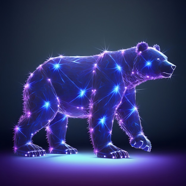 Ursa major constellation with bear