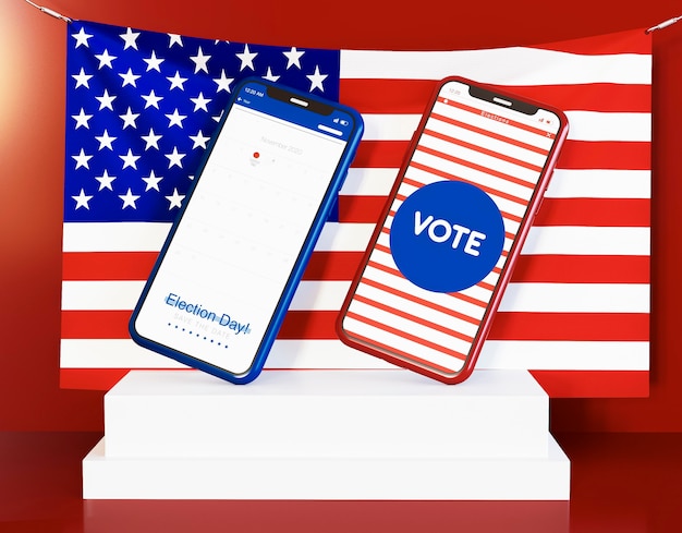 Us elections concept with copy space