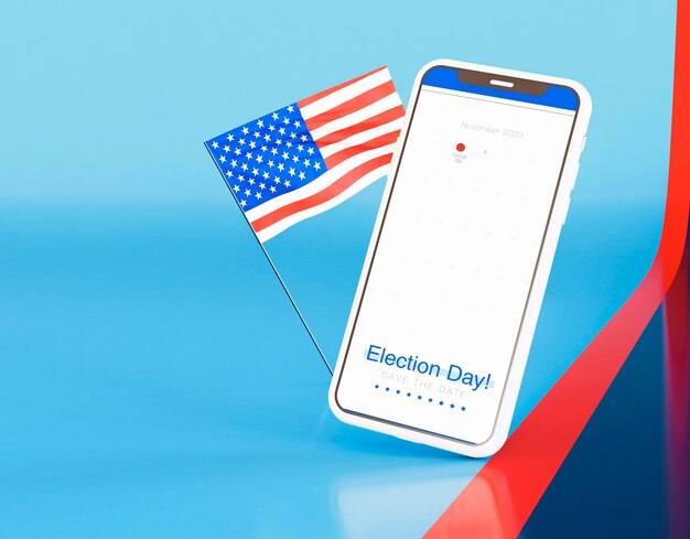 Us elections concept with copy space