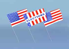 Free photo us elections concept with copy space