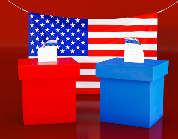 Free photo us elections concept with copy space