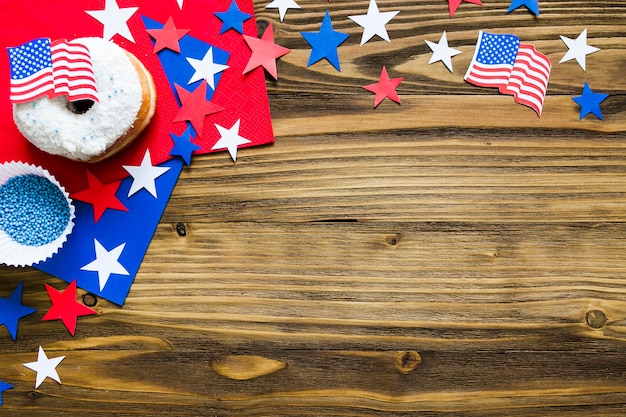 Usa independence day background with copyspace