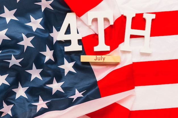 Usa independence day composition with copyspace