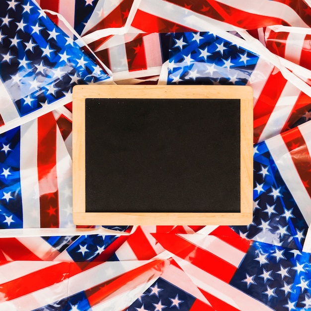 Free photo usa independence day composition with slate