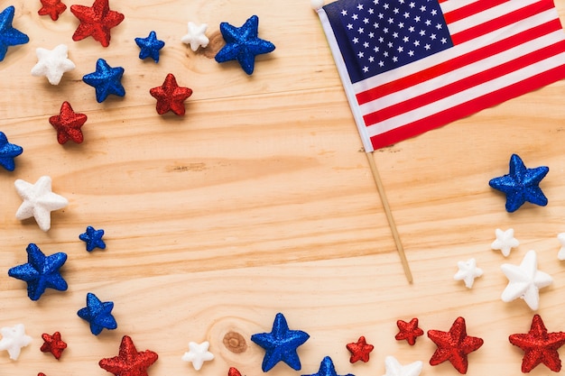 Free photo usa independence day concept with stars