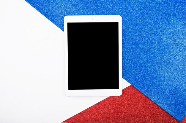 Usa independence day concept with tablet