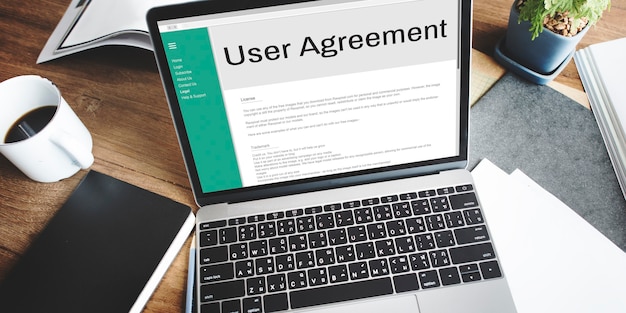 Users Agreement Terms and Conditions Rule Policy Regulation Concept