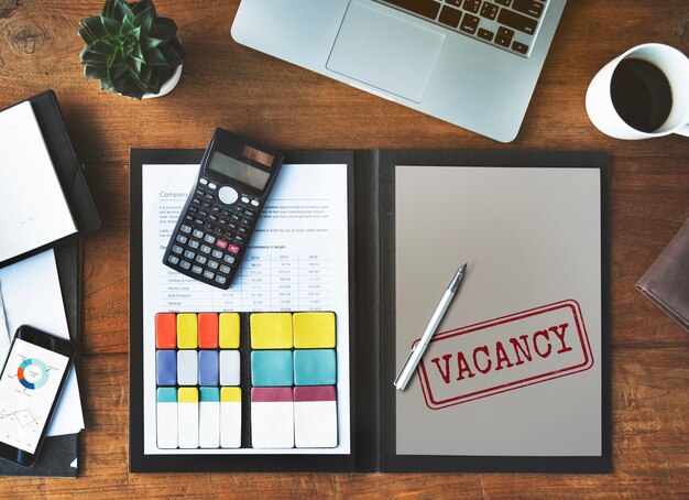 Lavoro vacante ricerca hotel occupazione lavoro concept