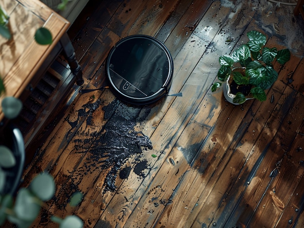 Vacuum cleaner tackling heavily soiled floor