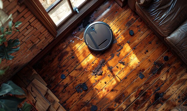 Vacuum cleaner tackling heavily soiled floor